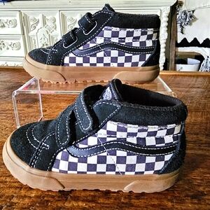 Toddler Vans Sk8-Mid Reissue 'Black White Size 9.5